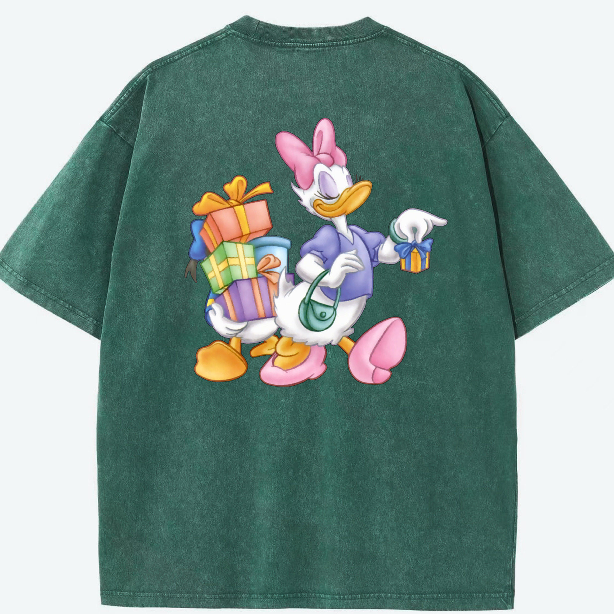 （画像用） ミッキーマウス Mickey Mouse 綿100% ヴィンテージ風 半袖Tシャツ（背面プリント）